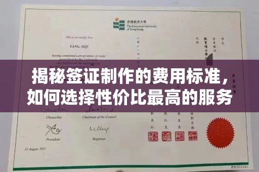 淮阴揭秘签证制作的费用标准，如何选择性价比最高的服务？