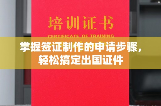 淮阴掌握签证制作的申请步骤，轻松搞定出国证件