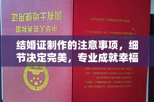 淮阴结婚证制作的注意事项，细节决定完美，专业成就幸福